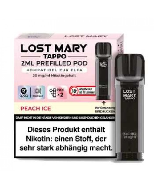 Peach Ice Lost Mary Tappo Pod 20mg (2 Stück pro P...