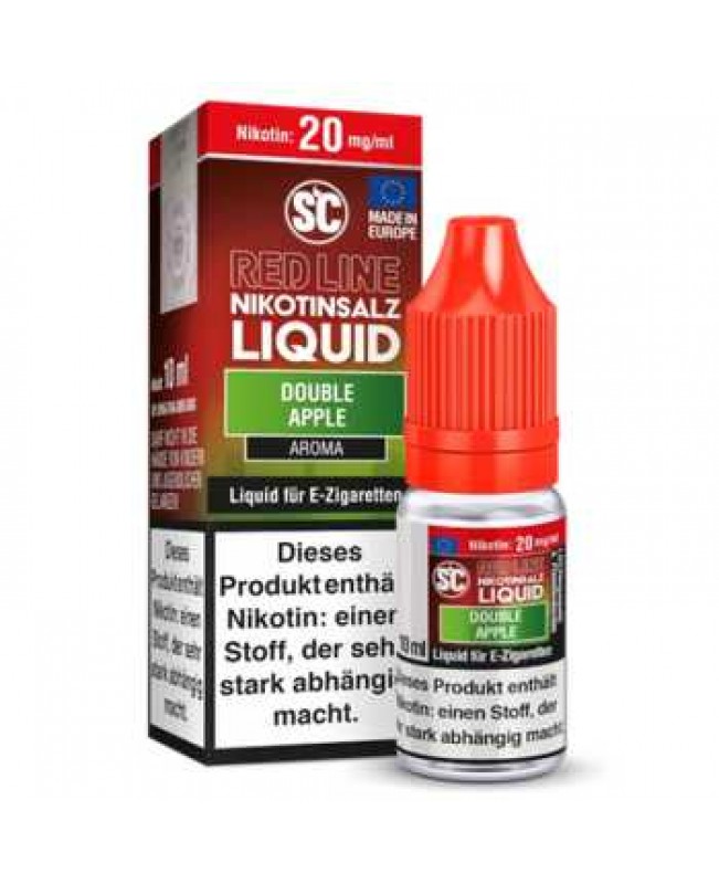 Double Apple Red Line Nikotinsalz SC Liquid 10ml (erfrischender Apfel mit leichter Anis Note)