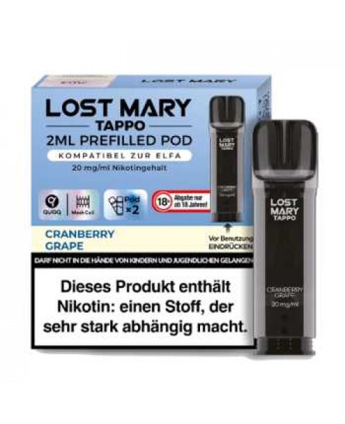 Cranberry Grape Lost Mary Tappo Pod 20mg (2 Stück...