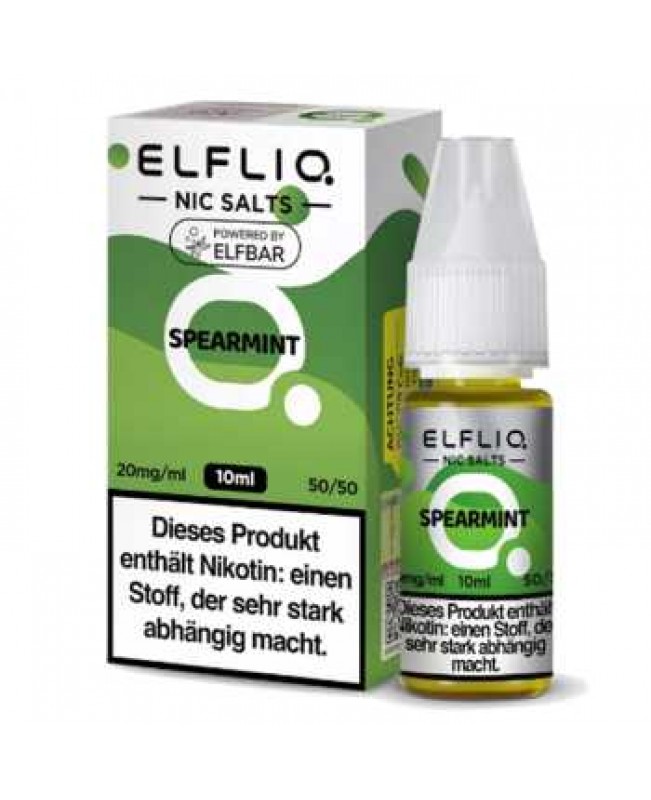 Spearmint ELFLIQ Nikotinsalz Liquid 10ml (frischer Minz Kaugummi)