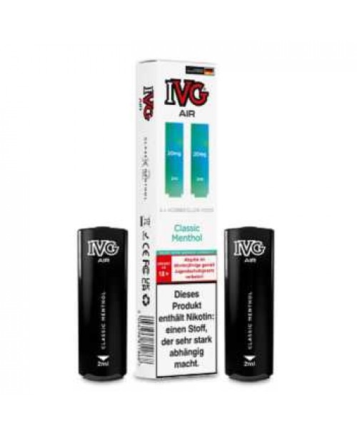 Classic Menthol IVG Air Pod 2 Stück (kühlender M...