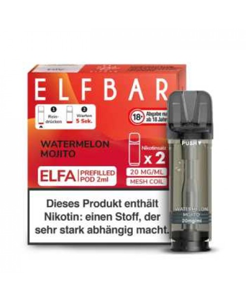 Watermelon Mojito 20mg Elf Bar Elfa Pod 2 Stück (...