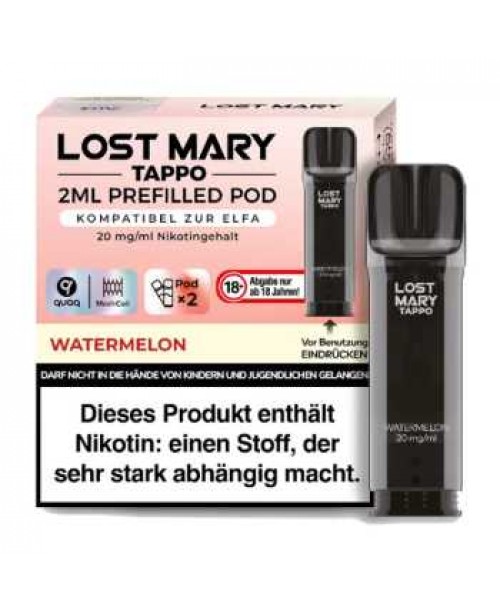 Watermelon Lost Mary Tappo Pod 20mg (2 Stück pro ...
