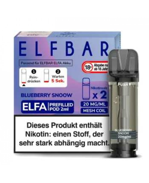 Blueberry Snoow 20mg Elfbar Elfa Pod 2 Stück (Bla...