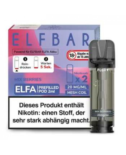 Mix Berries 20mg Elfbar Elfa Pod 2 Stück (Beerenm...