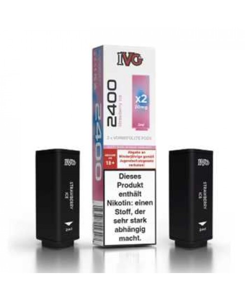 Strawberry Ice IVG 2400 Pod 2 Stück (Erdbeeren ei...