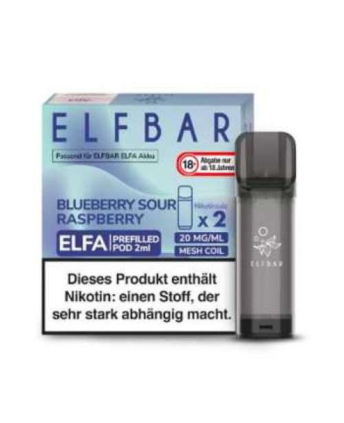 Blueberry Sour Raspberry 20mg Elf Bar Elfa Pod 2 S...