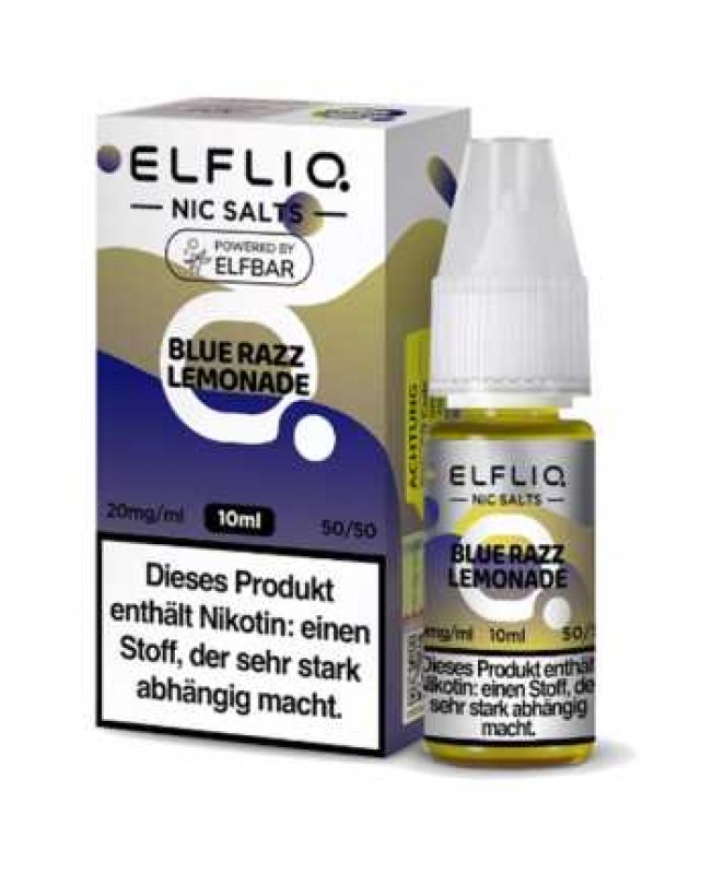 Blue Razz Lemonade ELFLIQ Nikotinsalz Liquid 10ml (Limonade mit Blaubeeren und Himbeeren)