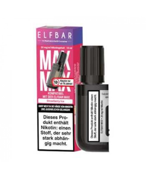 Strawberry Ice Elfbar MAX Refill 10ml NicSalt 20mg...