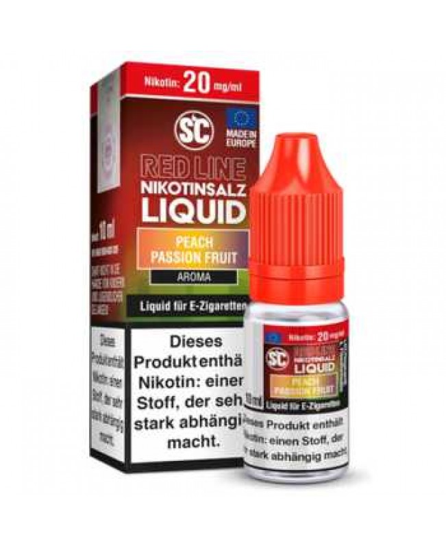 Peach Passion Fruit Red Line Nikotinsalz SC Liquid 10ml (süßer Pfirsich + Passionsfrucht)