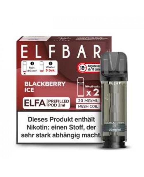Blackberry Ice 20mg Elf Bar Elfa Pod 2 Stück (Bro...