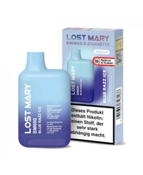 Blue Razz Ice Lost Mary BM600 Einweg E-Zigarette (...