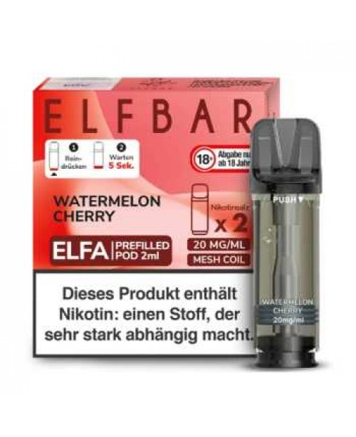 Watermelon Cherry 20mg Elf Bar Elfa Pod 2 Stück (...