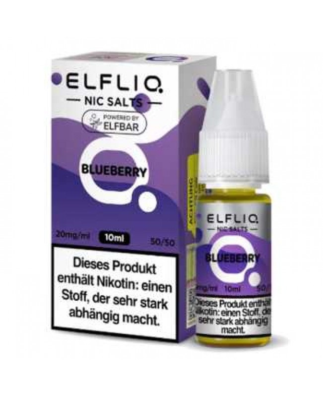 Blueberry ELFLIQ Nikotinsalz Liquid 10ml (Blaubeer Geschmack)