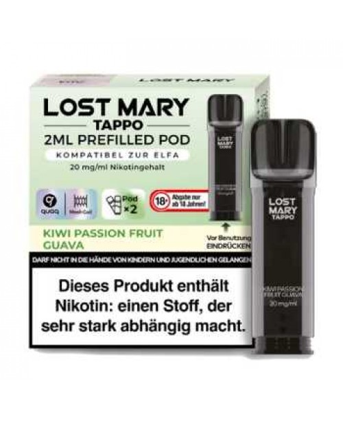 Kiwi Passion Fruit Guava Lost Mary Tappo Pod 20mg ...
