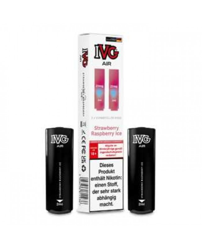 Strawberry Raspberry Ice IVG Air Pod 2 Stück (Erdbeeren und Himbeeren mit kühler Note)