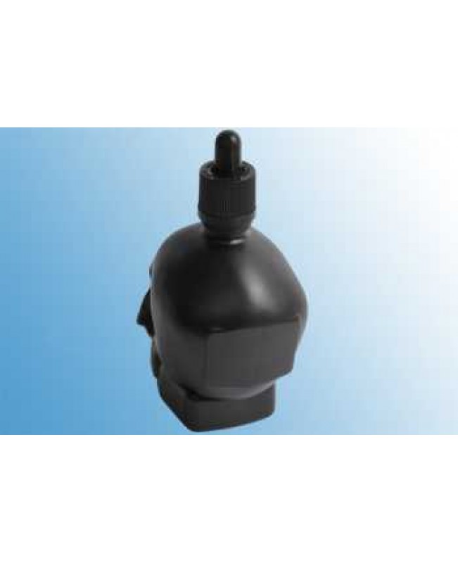 120 ml Totenkopf Glasflasche Skull mit Pipette