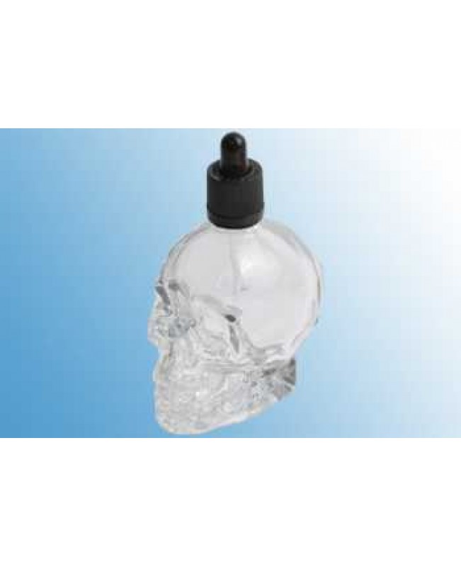 120 ml Totenkopf Glasflasche Skull mit Pipette