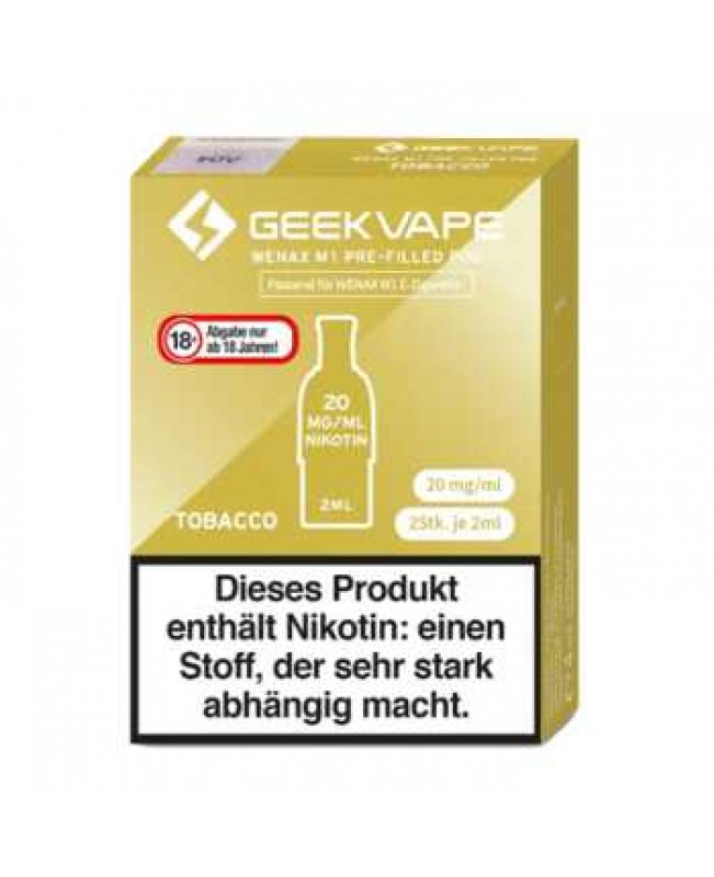 Tobacco Geekvape M1 Pod 2 Stück (Tabak Geschmack)