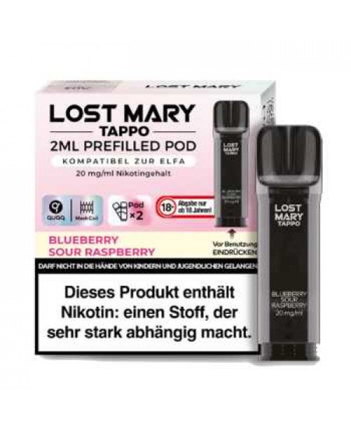 Blueberry Sour Raspberry Lost Mary Tappo Pod 20mg ...