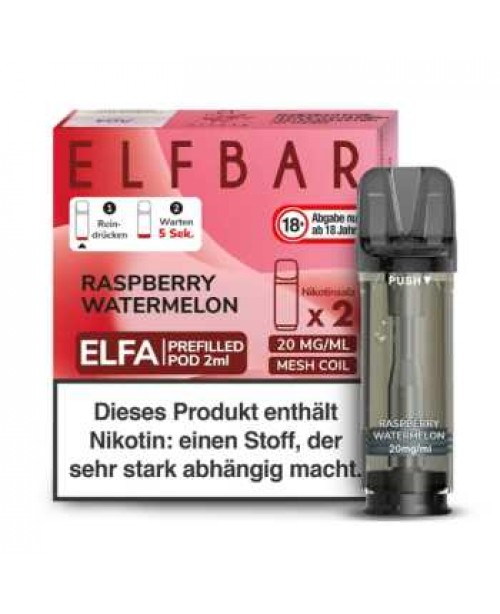 Raspberry Watermelon 20mg Elf Bar Elfa Pod 2 Stüc...