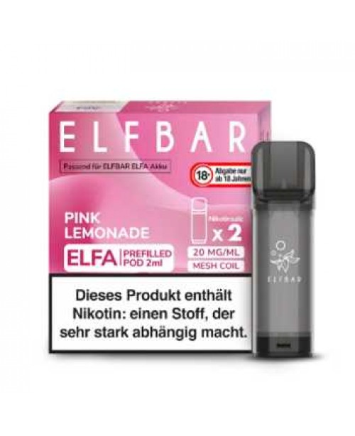 Pink Lemonade 20mg Elf Bar Elfa Pod 2 Stück (leck...