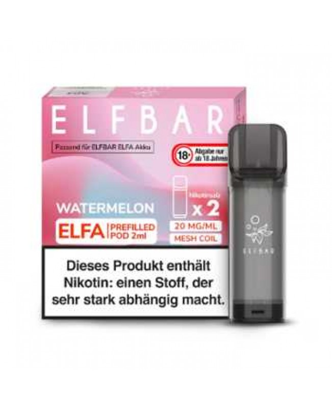 Watermelon 20mg Elf Bar Elfa Pod 2 Stück (süße erfrischende Wassermelone)