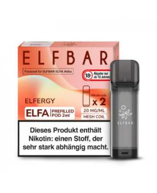Elfergy 20mg Elf Bar Elfa Pod 2 Stück (Energy Dri...