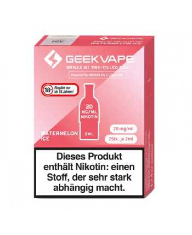 Watermelon Ice Geekvape M1 Pod 2 Stück (eisgekühlter Wassermelonen Geschmack)