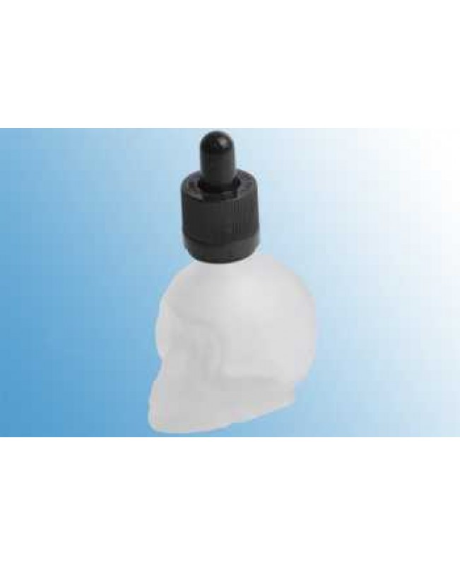 30 ml Totenkopf Glasflasche Skull mit Pipette