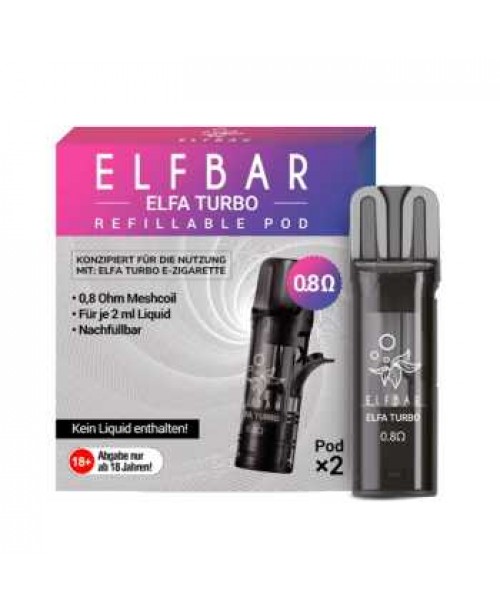 Elfbar Elfa Turbo Leer-Pod (1 Packung / 2 Stück)