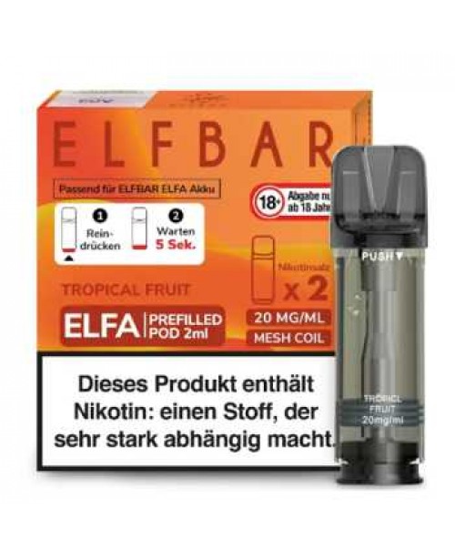 Tropical Fruit 20mg Elfbar Elfa Pod 2 Stück (exot...