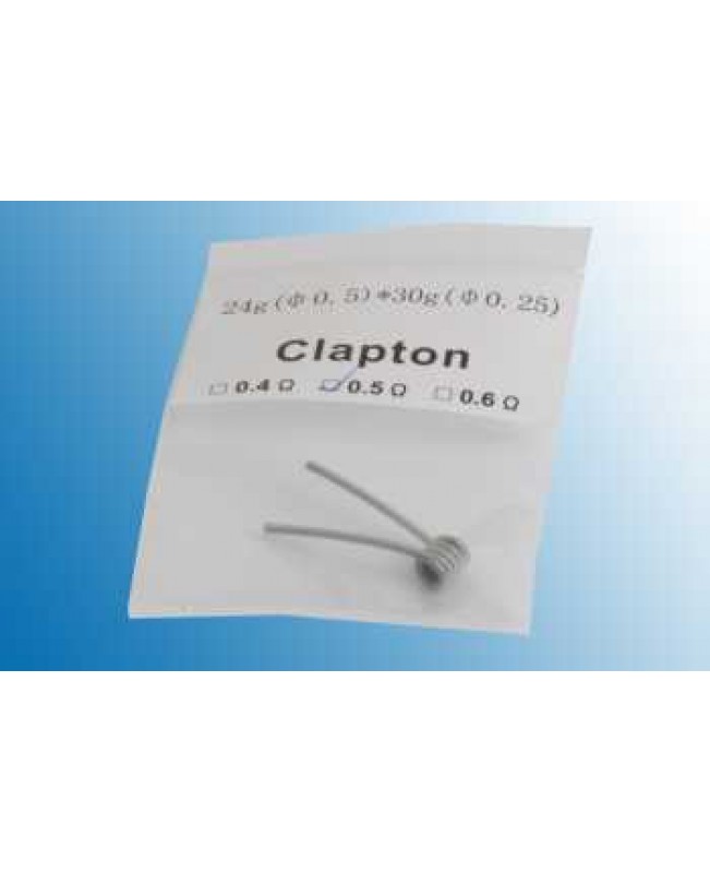 10 x Clapton Coil Fertigwicklung 0,4 / 0,5 oder 0,6 Ohm