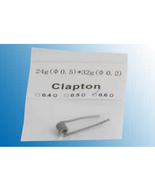 10 x Clapton Coil Fertigwicklung 0,4 / 0,5 oder 0,6 Ohm
