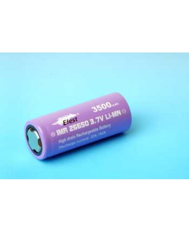 Efest 26650 3500mah Flat Top IMR Violett