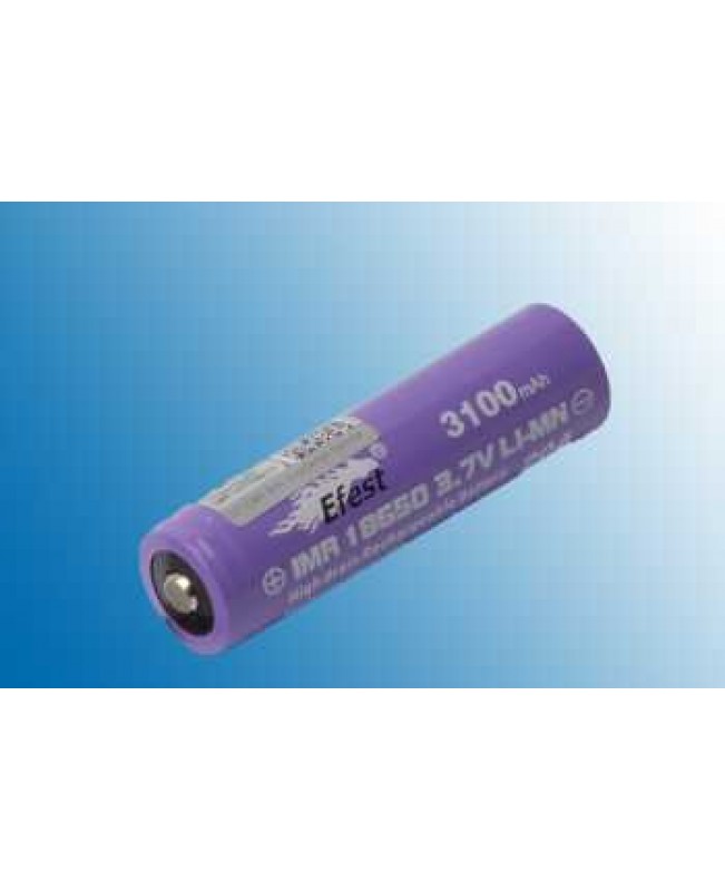 Efest 18650 3100mah Round Top IMR Violett (mit Nupel)
