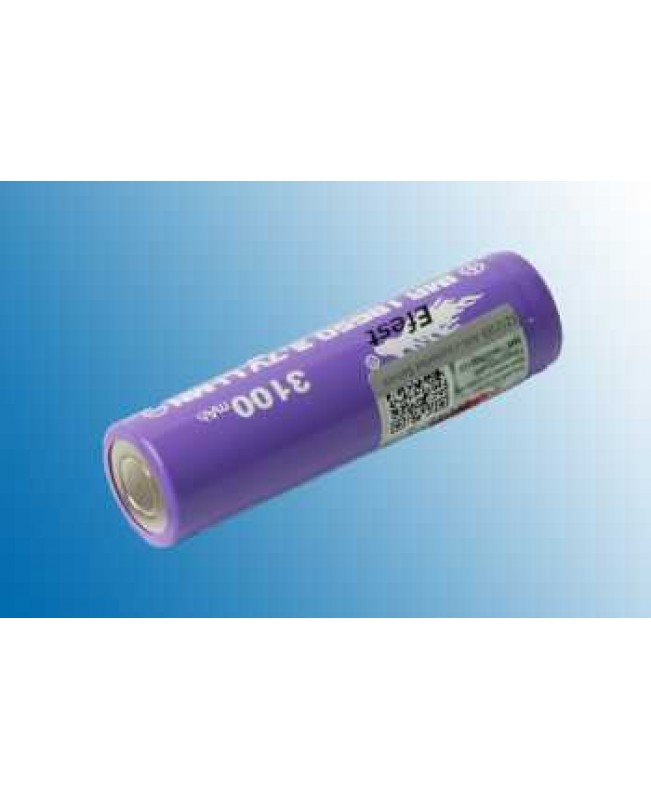 Efest 18650 3100mah Round Top IMR Violett (mit Nupel)
