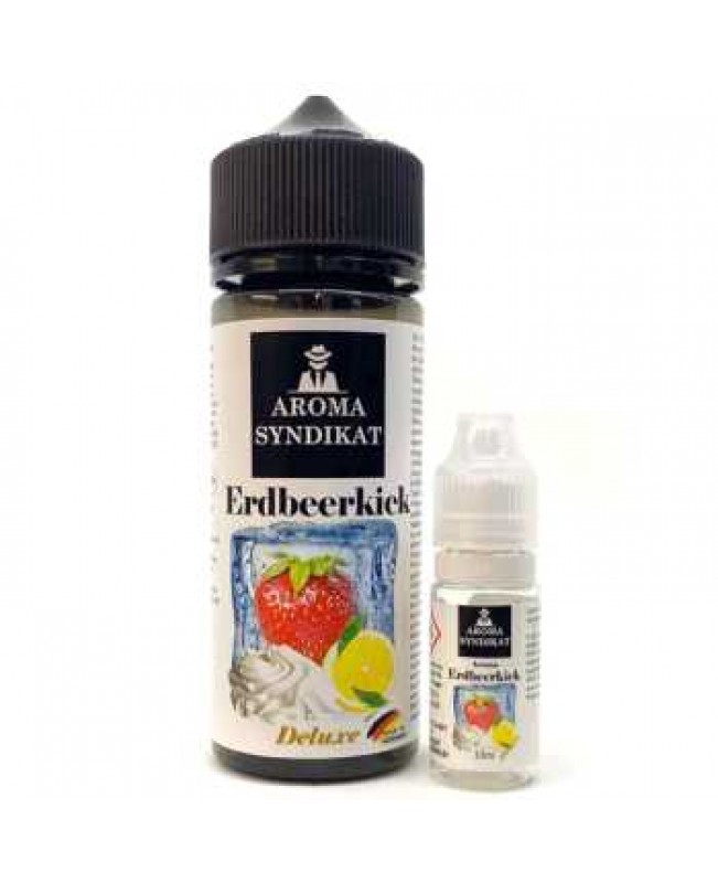 Erdbeerkick Syndikat Aroma Longfill 10ml / 120ml (eisgekühlte Erdbeeren / Zitrone / Sahne)