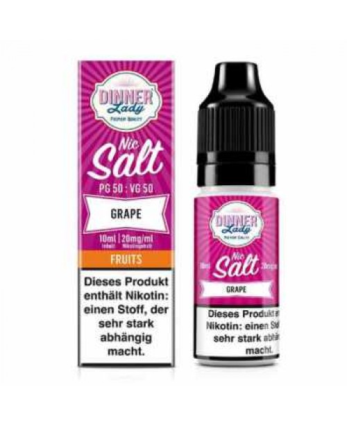 Grape Dinner Lady Nikotinsalz Liquid 10ml 20mg (Tr...