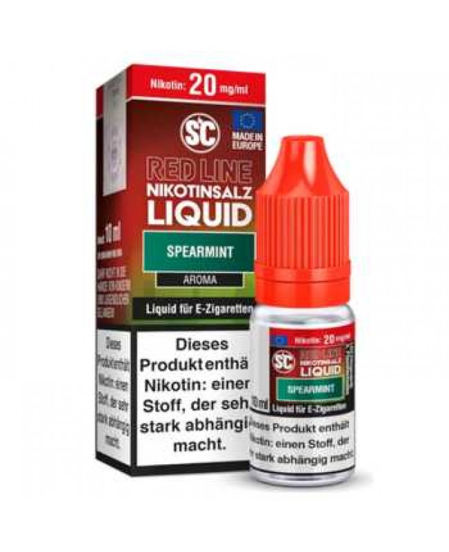 Spearmint Red Line Nikotinsalz SC Liquid 10ml (süße Minze)