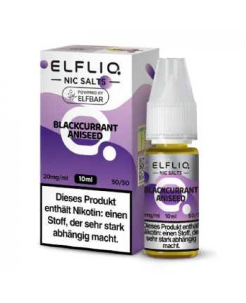 Blackcurrant Aniseed ELFLIQ Nikotinsalz Liquid 10m...