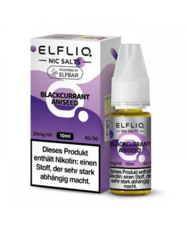 Blackcurrant Aniseed ELFLIQ Nikotinsalz Liquid 10ml (schwarze Johannisbeere mit einem Hauch Anis)
