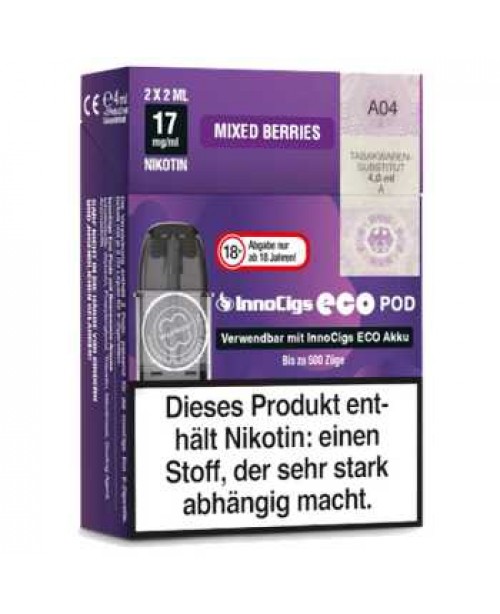 Mixed Berries 17mg InnoCigs Eco Pod 2 Stück (erfr...