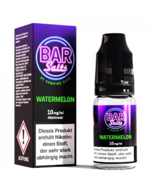 Watermelon Bar Salts Vampire Vape Liquid 10ml (Was...
