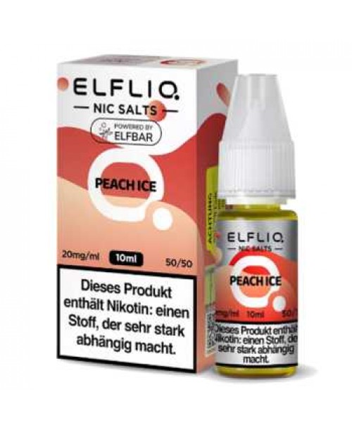 Peach Ice ELFLIQ Nikotinsalz Liquid 10ml (Pfirsich...