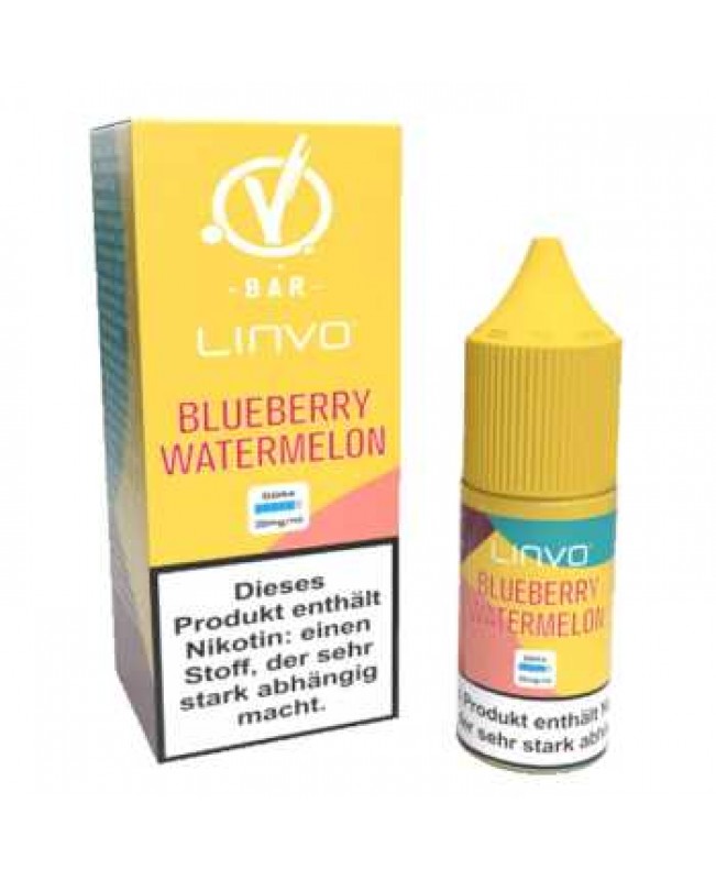 Blueberry Watermelon Linvo Nikotinsalz Liquid 10ml 20mg (Fruchtmix Blaubeere und Wassermelone)