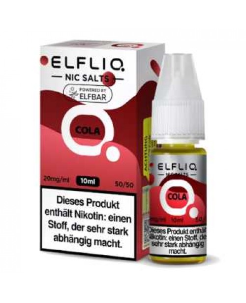 Cola ELFLIQ Nikotinsalz Liquid 10ml (Cola Geschmac...