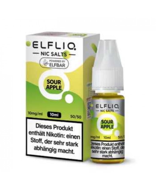 Sour Apple ELFLIQ Nikotinsalz Liquid 10ml (saurer ...