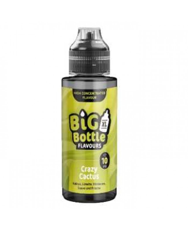 Crazy Cactus Big Bottle Aroma Longfill 10ml / 120ml (exotischer Mix aus Kaktus, Limette, Himbeere und Guave)