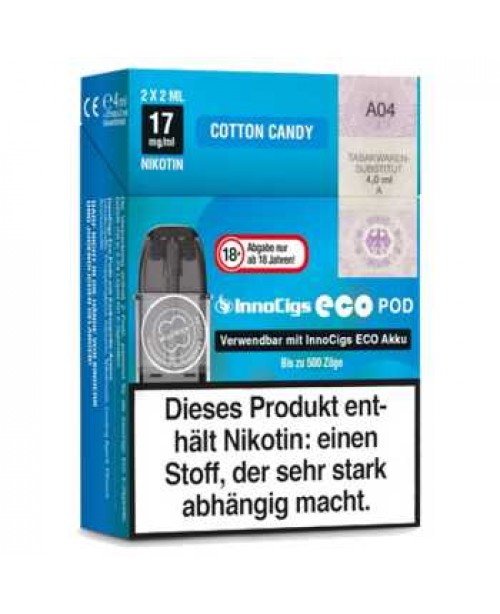 Cotton Candy 17mg InnoCigs Eco Pod 2 Stück (Zucke...